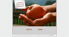 Desktop Screenshot of buehler-hof.it