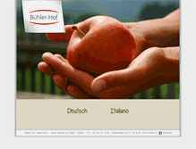 Tablet Screenshot of buehler-hof.it